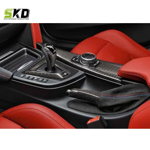 Auto-Interieurbekleding Voor Bmw F80 M3 F82 M4 Koolstofvezel Decoratieve Afdekking Versnellingspook