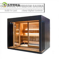 Sauna électrique haut de gamme en bois massif 2026 avec design moderne personnalisable pour villas et appartements, et accessoires