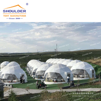 Prix d'usine Tente de maison à dôme géodésique transparente de 3 à 30m pour Igloo de jardin extérieur
