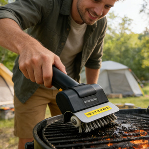 Cepillo Eléctrico para Parrilla, 2000mAh, Inalámbrico, con LED, de Acero Inoxidable, Giratorio, Recargable, Herramienta de Limpieza para Parrillas de Barbacoa - Product Image 2