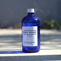 Petite bouteille en verre bleu de qualité supérieure 15ml 30ml 60ml 125ml 250ml 500ml bouteilles d'eau en verre bleu cobalt avec bouchon noir