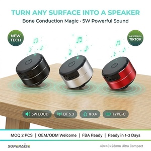 Altavoz Inalámbrico de Conducción Ósea de Última Generación, Caja de Sonido de Alta Potencia de 5 W, Convierte Cualquier Superficie en Altavoz, Dispositivo de Audio Inmersivo - Product Image 1
