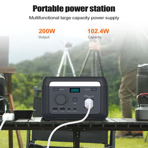 Estación de energía portátil BIGINVERTER de 200W y 102Wh con enchufe estadounidense, generador solar con panel solar para suministro de energía en campamentos al aire libre. - Product Image 3