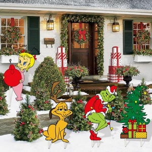 Panneau de jardin de Noël extra large de 23 pouces avec piquet en PP pour la décoration de la pelouse - Product Image 5