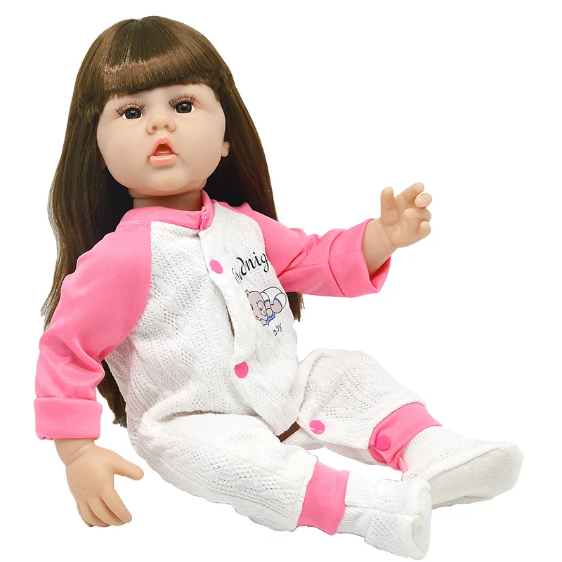 22-дюймовая Реалистичная кукла-реборн 55 см Мягкая силиконовая имитация для совершенного реализма