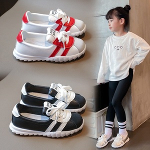 Zapatillas de Moda Coreanas para Niñas, Primavera/Otoño 2026, con Cordones Delanteros, Suela Suave, Color Sólido - Estilo Jordan - Product Image 1