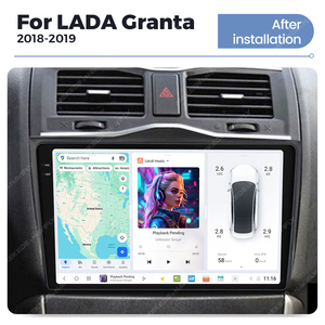 Duduauto เครื่องเสียงรถยนต์ UIS7870ระบบอัจฉริยะเครื่องเล่นมัลติมีเดียสเตอริโอส่วนหัว GPS สำหรับ <span class=keywords><strong>Lada</strong></span> granta CROSS 2018 -2019 - Product Image 2