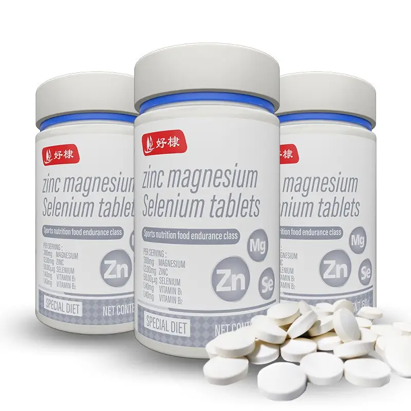 Zinc Magnesium Selenium Nutritional Supplement OEM Calcium Magnesium Zinc Selenium Tablets Vitamin Tablets