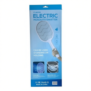 Raquette anti-moustiques électrique portable SUNING, modèle 8436618550705, rechargeable, lumière violette, grille haute tension, usage domestique - Product Image 2