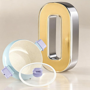 Olla de cerámica esmaltada de hierro forjado antiadherente, moderna y minimalista, <span class=keywords><strong>para</strong></span> sopa, sin flúor, con doble asa, <span class=keywords><strong>para</strong></span> guisos, <span class=keywords><strong>para</strong></span> uso doméstico en cocina de gas. - Product Image 3