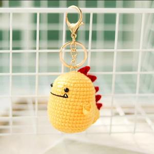 Kit de fabrication de porte-clés en forme de petit dinosaure en <span class=keywords><strong>crochet</strong></span> fait main, matériel en laine, manuel en anglais, tutoriel vidéo, à partir de 6 ans - Product Image 6