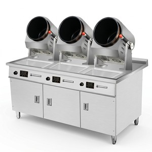 Máquina Comercial de Triple Cabezal para Saltear en Gas para Cocinas Nube, Restaurantes, Servicios de Catering y Distribuidores de Servicios de Alimentos - Product Image 1