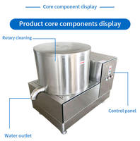 Machine centrifugeuse en acier inoxydable pour l'égouttage et la déshydratation des frites, des chips et des aliments frits