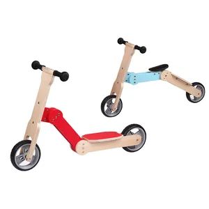 Holz Roller Spielzeug 2 in 1 Balance Bike Kinder Walking Fahrrad Baby Ride auf Spielzeug Holz Balance Bike für Kinder