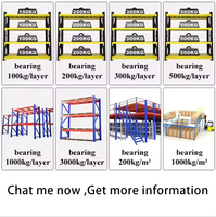 Système d'étagères de stockage industriel à 4 niveaux, robuste, en acier Q235, avec revêtement en poudre, réglable (1500x500x2000mm)