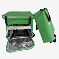 Sac à dos de livraison de pizzas en tissu Oxford robuste et imperméable avec bande réfléchissante, ensemble de sacs modulaires, pour livraison commerciale et coursier