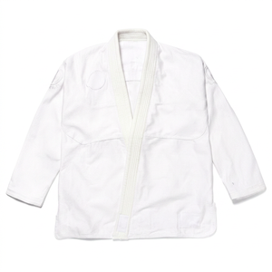 Uniforme de Competición Rebel MURDRD para BJJ Gi, Lote 81, 450 GSM, Tejido de Algodón Perlado, Secado Rápido, Transpirable, con Bolsa, Blanco - Product Image 1