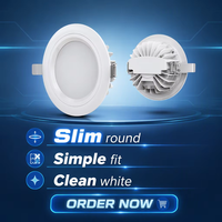 Downlight LED IP65 à large plage de tension 100-277V, encastré étanche, 4/6/8 pouces, 15W/24W/30W SAA CE CB, pour projets mondiaux
