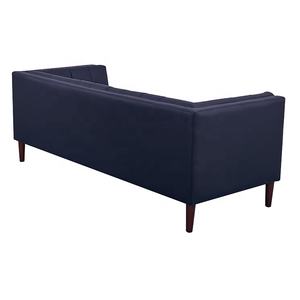 Muebles para el hogar de cuero azul oscuro Oficina 3 asientos Kubus sofá de la Sala - Product Image 3