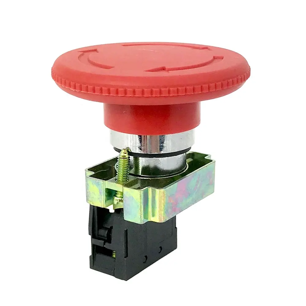 XB2-BS642 Turn to Release N/C Control Rotary Switch Red Mushroom push button Switch