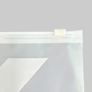 Xiahong Impressão alfandegária com logotipo preto auto-selagem slider poli mailer embalagem de roupas saco plástico com zíper fosco