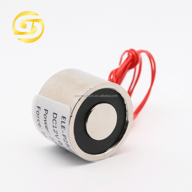 ELE-P25/20 Electromagnet 8KG Electric Magnetic Solenoid Lock With Wire 5V/6V/12V/24V 2W 0.08A