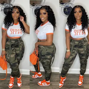 Cargo Pants Women Clothing Peach Butt Women's Jogger Pants Sets