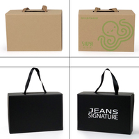 Caja de Zapatos Corrugada Personalizada al por Mayor con Asa, Laminación Mate, Materiales Reciclados para Empaque de Zapatos