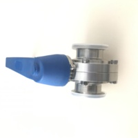 Válvula de Mariposa Manual de Acero Inoxidable Sanitario SS304 para Agua