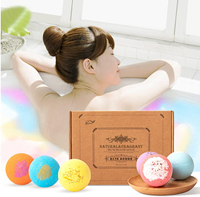 Bombe de bain personnalisée à la main bulle de bain colorée populaire boule de bain bombes de bain coffret cadeau pour femme