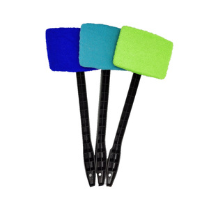 Kit de nettoyage de <span class=keywords><strong>vitres</strong></span> de voiture Esun avec brosse en microfibre et long manche en plastique - Outil de nettoyage automobile manuel - Product Image 3
