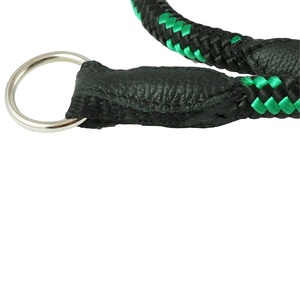 Correa y <span class=keywords><strong>Collar</strong></span> de Nailon Trenzado Resistente de Lujo para Perros, Ajustable, con Logotipo Personalizado - Product Image 3