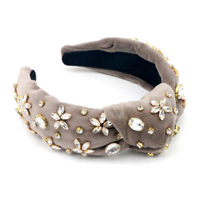 Gaya Modern beludru berlian imitasi bunga Korea Fashion manis kualitas baik grosir aksesoris rambut - Product Image 6