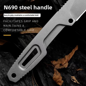 Couteau de combat ER SATRE DIY en acier inoxydable de qualité supérieure, lame droite, manche en cuir, épaisseur de 4,5 mm, garantie 1 an, modèle OEM - Product Image 4