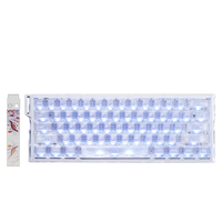 MADLIONS Mad Light 60 HE-Clavier de jeu en aluminium vintage à tige magnétique rouge évidée