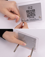Support de Table Personnalisé en Acrylique pour Code QR, Présentoir de Table pour Mot de Passe WiFi et Carte de Menu