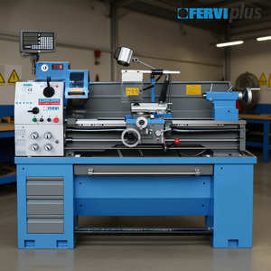 Torno Paralelo Fervi Plus T069 400Vi3a con Inversor y Pantalla para Torneado de Metal - Product Image 3