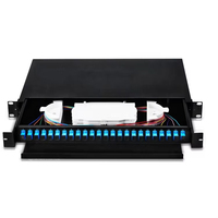 12 ports 24 cœurs Duplex LC UPC SM MTP MPO Module Single Multi Mode Panneau de brassage à fibre optique pour FTTH POE 4G Compatible WiFi