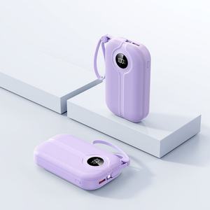 Cargador Portátil para Viajes y Actividades al Aire Libre, Batería Externa de Gran Capacidad de 20000 mAh, Cables Integrados, Carga Rápida PD22.5W, Pantalla LED para Android - Product Image 4