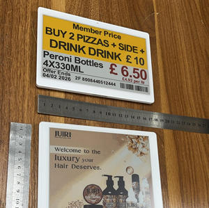 Nuevo Producto en Lanzamiento: Etiqueta Electrónica de Precio de 2.4Ghz OEM con Tinta Electrónica y Etiquetas ESL para Almacenes y Supermercados - Product Image 1