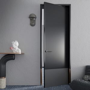 Porte d'entrée extérieure double moderne en acier inoxydable Skyland avec isolation thermique et garantie de 5 ans - Product Image 1