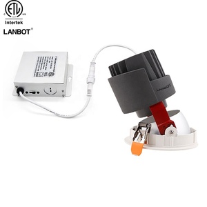 Plafonnier encastré intelligent ETL 5CCT 4 pouces 16W LED Downlight fixe et orientable avec cardan, étanche IC, pour usage hôtelier - Product Image 4