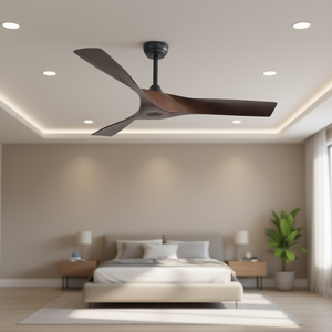 Ventilateur de plafond 52 pouces à 3 pales avec moteur DC, flux d'air réversible, pour salon et chambre, sans éclairage - Product Image 2