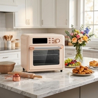 Four à friture à air chaud électrique 800W 18,5L haute puissance avec cuisson par convection, revêtement céramique antiadhésif, multifonctionnel pour la maison