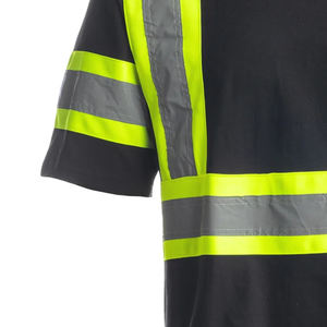 Camisa de Trabajo Reflectante de Alta Visibilidad para Hombre, 100% Poliéster, Absorbe la Humedad, Certificación ANSI/ISEA 107 Clase 2/3, Ropa de Seguridad - Product Image 3