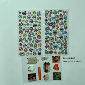 맞춤형 <span class=keywords><strong>3D</strong></span> 버블 스티커 <span class=keywords><strong>3D</strong></span> 크리스탈 장식 스티커 <span class=keywords><strong>3D</strong></span> 크리스탈 전사 스티커 방수 크리스탈 라인스톤 스티커 - Product Image 1