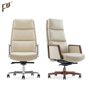 Fabricante Foshan de gama alta muestra gratis de lujo de madera reposabrazos ejecutivo reclinable muebles silla de oficina