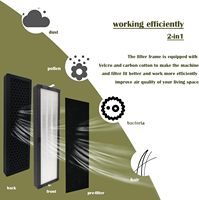 Filtres de remplacement pour purificateur d'air Alen T500 Tower, lot de 2 HEPA H13 et lot de 4 charbons actifs, filtration à 99,97 %