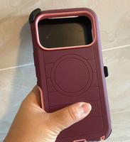 Étuis de téléphone portable pour coque de protection robuste Defender Pro avec couverture magnétique en PC+TPU antichoc pour 18 Pro Max