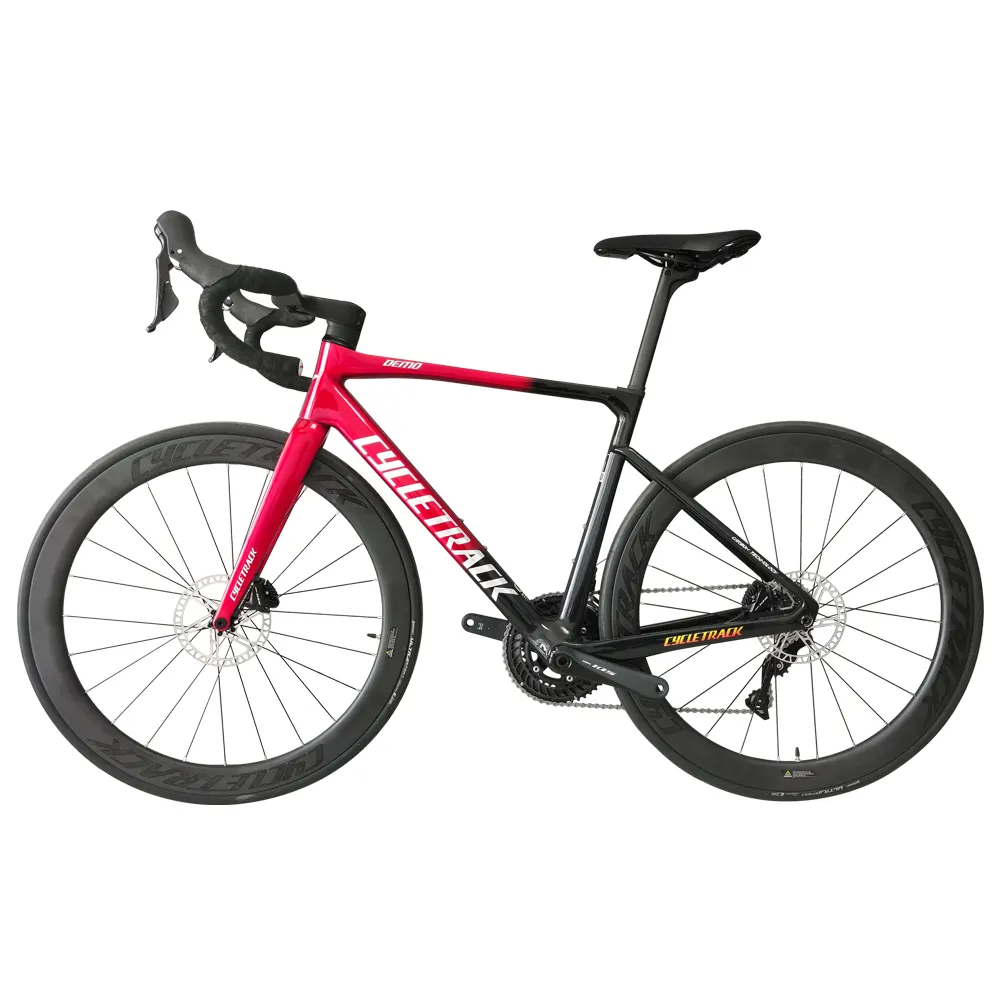 새로운 도착 도매 재고 Cycletrack 도로 자전거 탄소 섬유 700C 도로 자전거 탄소 프레임 자전거 자갈 Bicicleta 성인